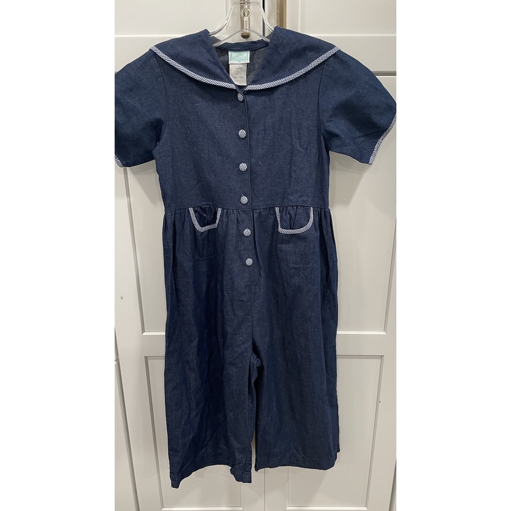 VTG Cottontail Originals 10 USA DENIM JUMPER 90's Jumpsuit AK97